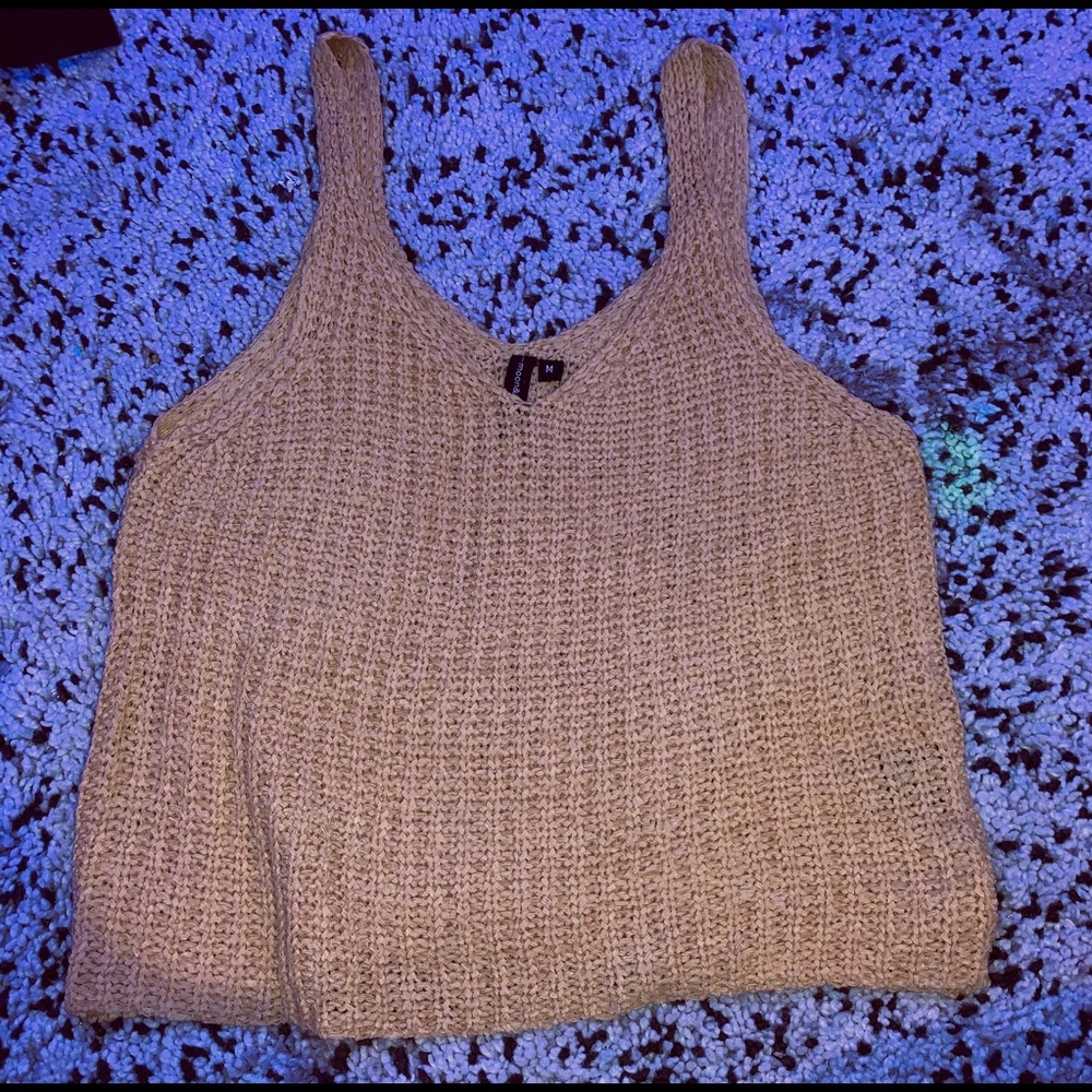 Crochet Yellow Crop